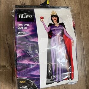 Adult Evil Queen Costume - Disney Villains, Adult Med 8-10, EUC